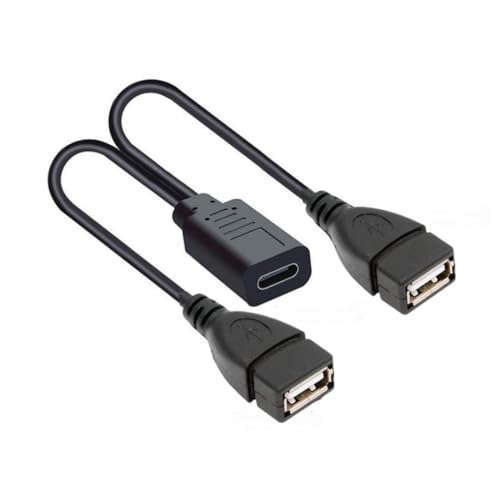 chenyang USB C Splitter Multi Charging Cable,USB C 1 to 2 USB Charge Extension Cable Supports Charging Two Devices at The Same Time 0.98FT/0.3M - style: Mini USB 1 to 2 USB