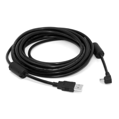 cablecc Mini USB B Type 5pin Male Right Angled 90 Degree to USB 2.0 Male Power Data Cable 5M - style: Right 5M