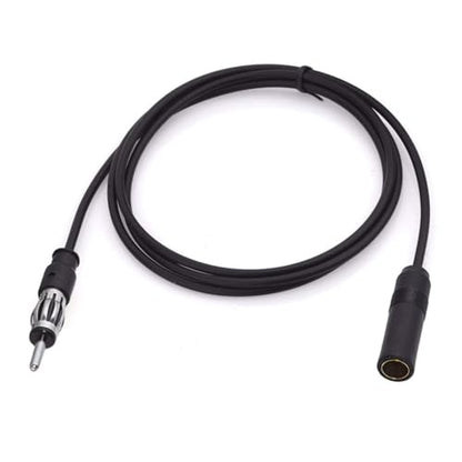 Bingfu Car FM AM Radio Antenna Extension Cable 3 feet / 1m Cord DIN Plug Connector Coaxial Cable for Vehicle Truck Car Stereo Head Unit CD Media Receiver Player - size: 3.3ft / 1m