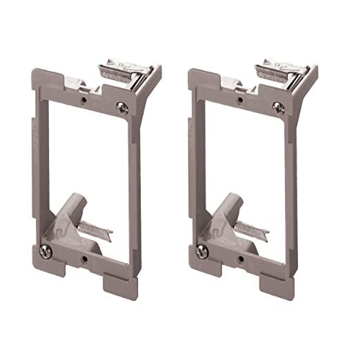 Legrand OnQ AC1010012PK Legrand-On-Q (2 Pack) Low Voltage Bracket, 1 Gang (Pack of 2), Gray - size: 1 Gang (Pack of 2)