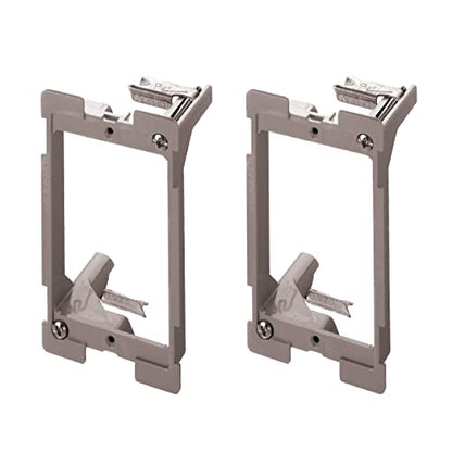 Legrand OnQ AC1010012PK Legrand-On-Q (2 Pack) Low Voltage Bracket, 1 Gang (Pack of 2), Gray - size: 1 Gang (Pack of 2)