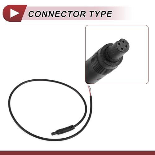 for Monitor and Backup Reverse Rear View Parking Camera Video Cable Extension Backup Camera 4Pin Female Video Cable 0.5m/1.64ft Black Plastic,Metal - size: 0.5m/1.64ft, style: 4Pin