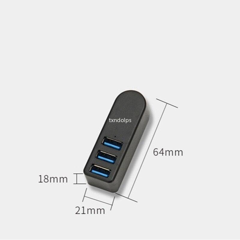 for Tesla Model 3/Y 2017-2021 Accessories 1 to 3 USB Splitter Extend Hub Box