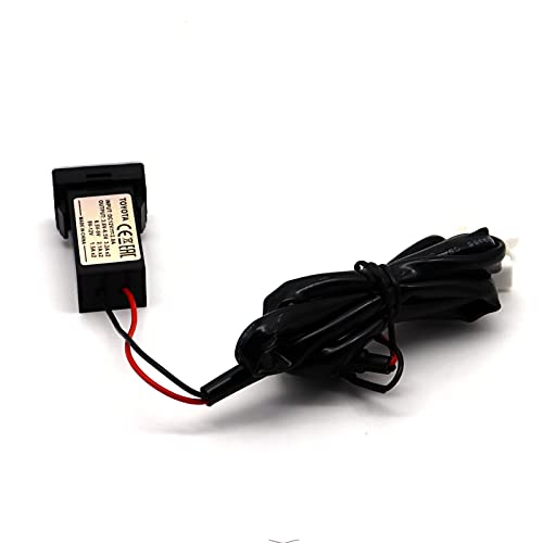 MOTONG Compatible Toyota PD Type C USB Power Socket, USB C & Quick Charge 3.0 Car Charger, 32 * 20mm