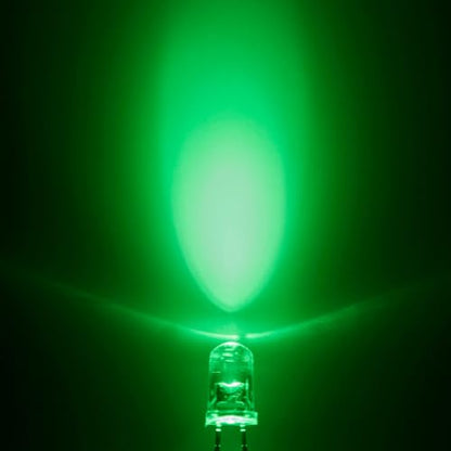 Chanzon 20pcs Pre-Wired 5mm Green LED Diodes + 20pcs LED Holders - color: Green, size: 5mm