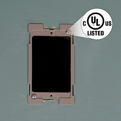 Legrand OnQ AC1010012PK Legrand-On-Q (2 Pack) Low Voltage Bracket, 1 Gang (Pack of 2), Gray - size: 1 Gang (Pack of 2)
