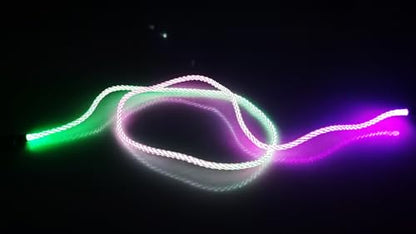 IHAO USB C to C Charger Cable PD Fast Charge and High Speed Sync Visible LED Current Flowing Compatible with All USBC Device-39Inches RGB - color: USB C TO C RGB