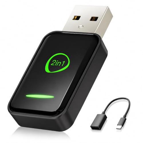 Wireless CarPlay Adapter, Black, Mini USB Design - color: black