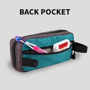 GOX Travel Toiletry Bag Dopp Kit Case for Men Multifunction Packing Organizer Pouch - color: Turquoise/Grey
