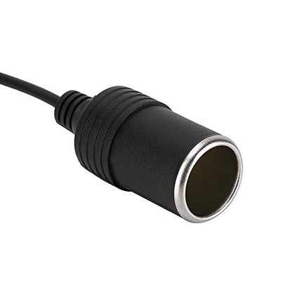 ZPSHYD USB to 12V Cigarette Lighter Adapter, 5V to 12V Step Up Converter Cable, 10W Max Female Car Socket Power Cord for Dash Cam, GPS, LED Strip, 30cm Black