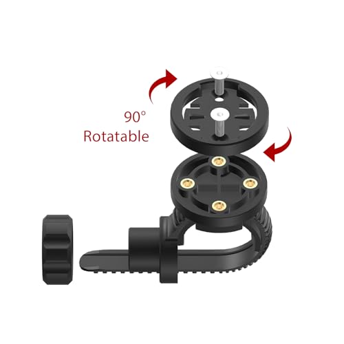 Adjustable Out Front Bike Mount, Compatible with Garmin Edge, iGPSPORT, XOSS, CooSpo Magene, CYCPLUS GPS, Suitable for Round Tube/Flat Handlebars, Road Bikes/Folding Bikes, MTB - style: S6-Adjustable