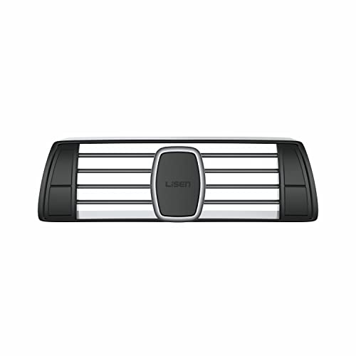 LISEN 2 Pack Magnetic Phone Holder for Your Car - 6 Military Magnets Vent Cell Phone Mount (Silver) - color: Sliver