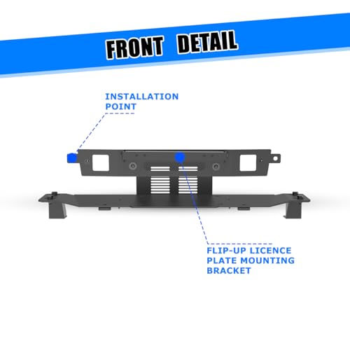 Nixon Offroad Winch Plate for 2019-2023 Ford Ranger, - style: winch plate 102