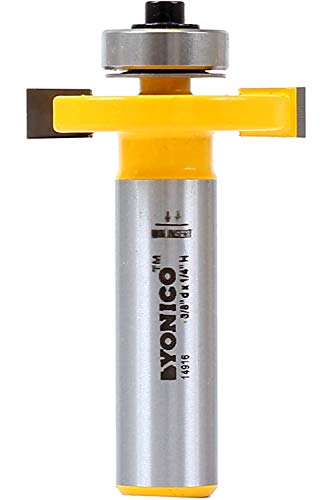 YONICO Router Bits Slot Cutter 1/4-Inch 1/2-Inch Shank 14916 - style: 1/4" Height X 3/8" Depth - 1/2" Shank