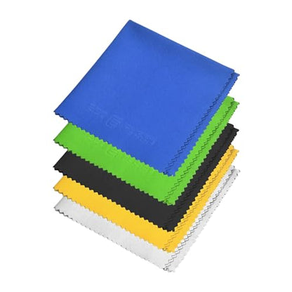 Eco-Fused XL 극세사 클리닝 천 - 5팩 - 30.5 x 30.5cm(12 x 12인치) - 태블릿, TV 및 노트북 화면에서 긁힘이나 자국 없이 지문, 먼지 및 얼룩을 빠르게 제거 - color: 5팩 - 30.5 x 30.5cm(12