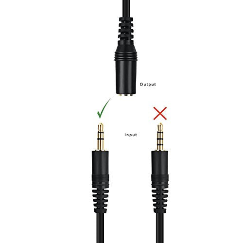3.5mm Stereo Male to Female Extension Audio Cable Cord (15 Feet) - size: 15 Feet