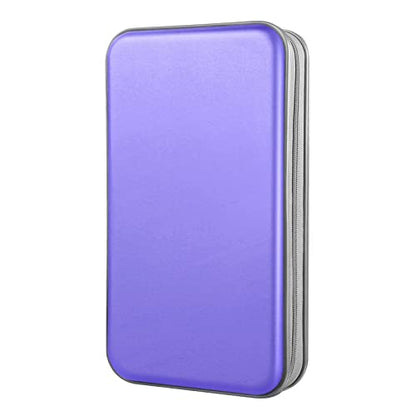 96‑Capacity Hard Plastic CD/DVD Binder for Car, Home & Travel - color: Light Purple