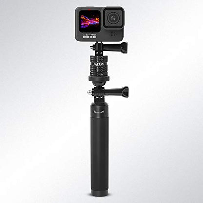 Aluminum 1/4 inch 20 Camera Tripod Adapter Mount, 360° Rotation 1/4"-20 Aluminum Tripod Adapter Mount Compatible with GoPro Hero 13/12/11/10, DJI Action 6/5 Pro/4, Xiaoyi and More Standard - color: 1/4"-20 Tripod Adapter Mount