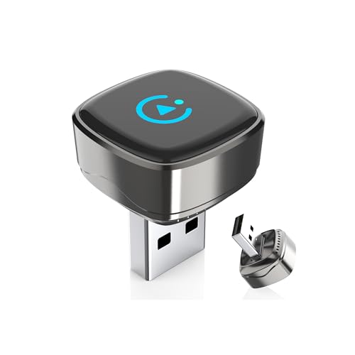 Wireless CarPlay Adapter for iPhone & Android Auto Adapter, Convert Wired to Wireless CarPlay Dongle,Dual-Band 5.8G WiFi+Bluetooth 5.4, Plug&Play, Compatible iOS10+ & Android11+