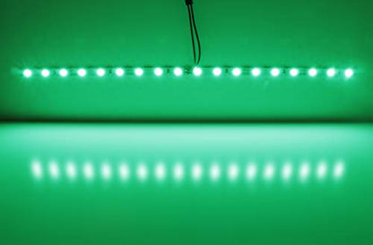 iJDMTOY 18-SMD-5050 LED Strip Light Compatible with Car Trunk Cargo Area or Interior Illumination, Emerald Green - style: Emerald Green