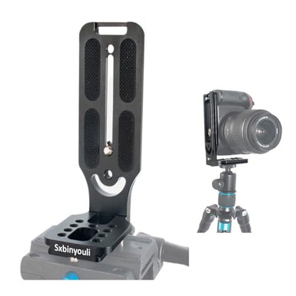 DSLR Camera L Bracket,Vertical Camera Mount,Quick Release Plate for Horizontal Vertical Photography, Compatible with Canon Nikon Sony Stabilizer Monopod Tripod