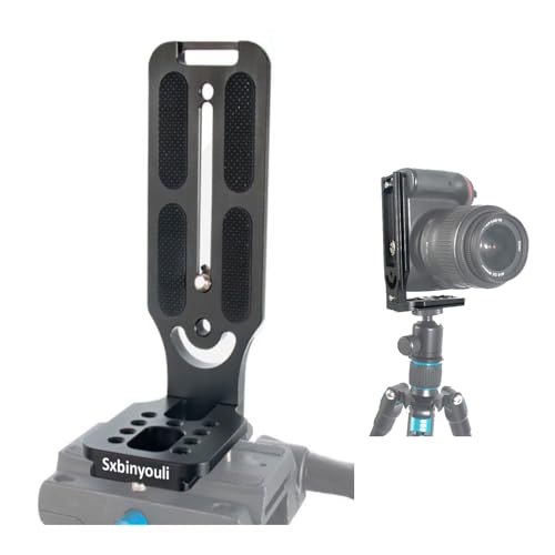 DSLR Camera L Bracket,Vertical Camera Mount,Quick Release Plate for Horizontal Vertical Photography, Compatible with Canon Nikon Sony Stabilizer Monopod Tripod