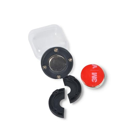 UAYESOK Magnetic Mobile Radio Mic Car Mount Holder, CB Mic Hanger Clip - color: Black