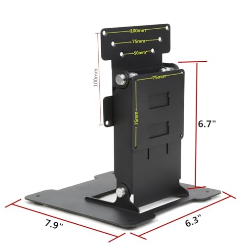 WEARSON Touch Monitor VESA 75 100 50 and Mini PC VESA 75 Back-to-Back Dual Mount All Metal Stable Leaning Low Profile