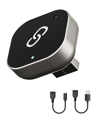 Wireless CarPlay Adapter – 2025 Upgraded Mini Design, Fast Pairing, Stable Connection, USB & Type-C Extension Cable Included, Compatible with iOS 10+