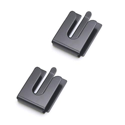 CB Mic Holder Mobile Radio Microphone Hang Up Clip for Yaesu Icom Vexter Motorola Kenwood MH48 MH36 HMN3596 HM133V HLN9073 GM300/340/950 CM200/300 Metal Hook Stick to Car 2Pack