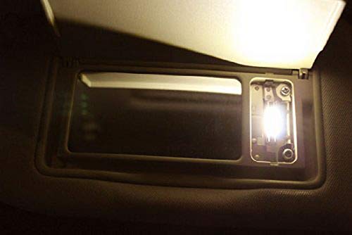 iJDMTOY 3-SMD 29mm 6614F Replacement Bulbs Compatible With Car Sun Visor Vanity Mirror Lights, Warm White - color: Warm White