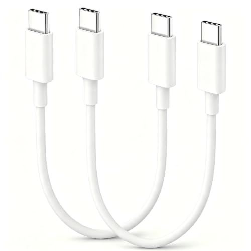 1ft USB C to USB C Cable Short, 2Pack 60W Fast Charging Data Transfer Cable - size: 1FT, style: USBC to USBC