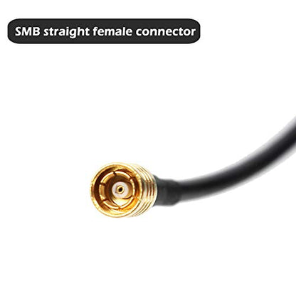 Anina 23' XM Antenna Extension Cable for Sirius Home Vehicle Satellite Radio Stereo Receivers Tune Straight SMB Male to Straight SMB Female - size: 23 FT Straight