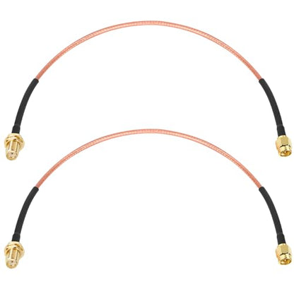 XRDS -RF SMA Cable 1FT, SMA Male to SMA Female Bulkhead RG316 SMA Extension Cable for 4G LTE Router Cellular SDR USB Dongle Receiver(2PCS) - size: 1 FT