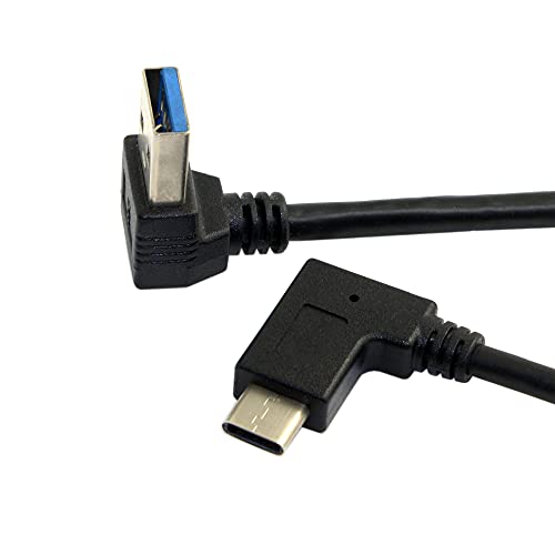 Reversible USB 3.1 USB-C Angled to 90 Degree Down Angled A Male Data Cable for MacBook & Tablet & Mobile Phone - style: USB3.0 to Down