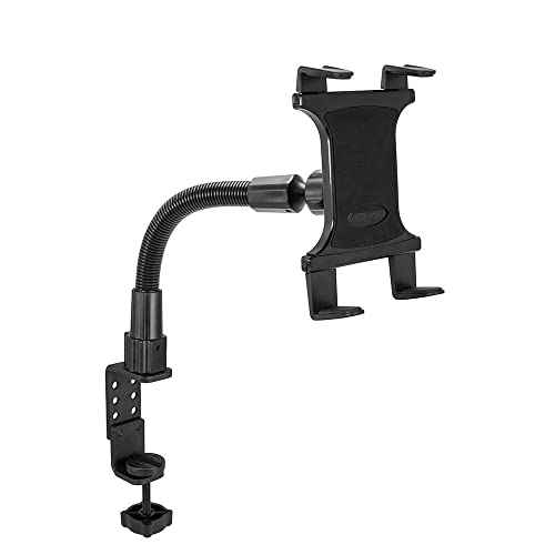 ARKON Mounts - Heavy Duty Tablet Holder with Clamp Mount and 12-Inch Bendable Gooseneck Arm | Versatile Tablet Stand with Easy Install & Durable Support | Securely fits iPad, Galaxy, Note, and more