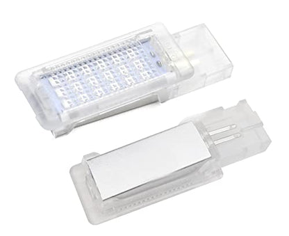 iJDMTOY Ultra Blue LED Compartment Glove Box or Footwell Lights Compatible with Volkswagen Jetta GTI Altas CC Eos, Powered by 3W 18-SMD LED Lights, Replace OEM Incandescent Lamps - style: Blue