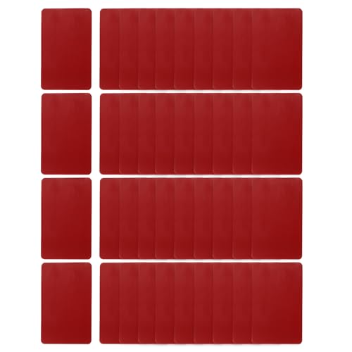 40 Pcs Double Sided Adhesive Pads, 1.57" x 2.36" Dash Cam Sticky Pads Self-Adhesive Square Mounting Foam Tape Waterproof & Heat Resistant for Car Walls Picture Home Decor, Red - size: 1.57" x 2.36"