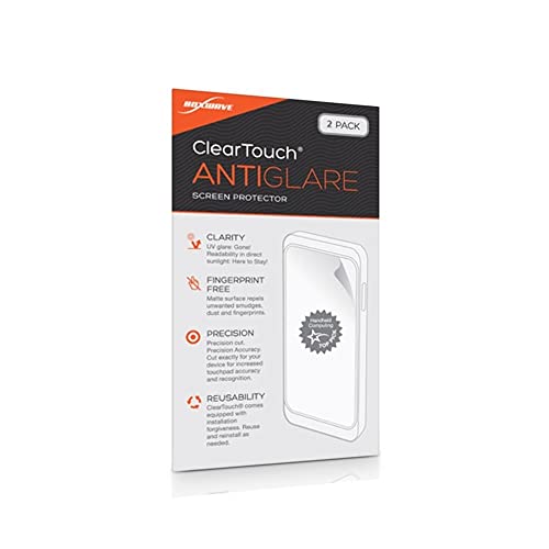 BoxWave Screen Protector Compatible with Kenwood DDX376BT - ClearTouch Anti-Glare (2-Pack), Anti-Fingerprint Matte Film Skin