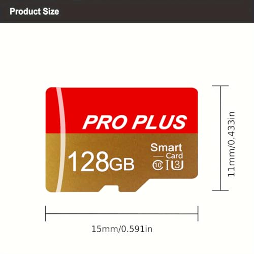 2 Pack TF Card 128GB with Adapter, High Speed Memory Card, UHS-I C10 A1 Memory TF Card for Tablet/Mobile Phone/Camera/Car Audio/Game Console (TF162 Red Gold 128GB) - color: TF162 Red Gold 128GB