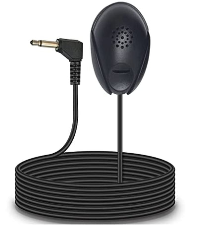 Portable Microphone for Auto Radio, 3.5mm External Mic for Car Stereo DVD Player GPS Navigation PC Laptop with 9.8ft/3M Cable