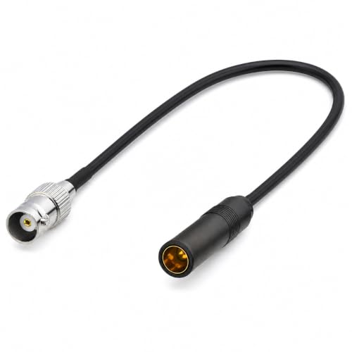 BNC Female to AM/FM Female Adapter RG174 Coax Cable 12 inches Pigtail Jumper RF coaxial Cable for Radio Antenna - color: BNC Female to AM/FM Female