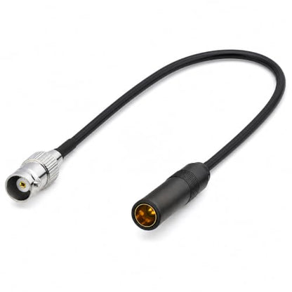 BNC Female to AM/FM Female Adapter RG174 Coax Cable 12 inches Pigtail Jumper RF coaxial Cable for Radio Antenna - color: BNC Female to AM/FM Female