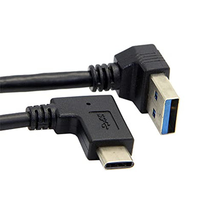 Reversible USB 3.1 USB-C Angled to 90 Degree Down Angled A Male Data Cable for MacBook & Tablet & Mobile Phone - style: USB3.0 to Down
