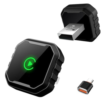 Wireless CarPlay Adapter for iPhone, Mini USB Design for Cars with Wired CarPlay, Fast Connection,5.8GHz WiFi,No Delay, Compatible with iOS 10+ & iPhone 6+