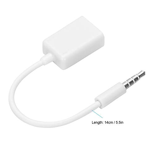 3.5mm Jack to USB Audio Adapter, 3.5mm Male Jack Plug to USB Female Converter Cable Cord AUX Audio Car Jack Cable Adapter for Music Player
