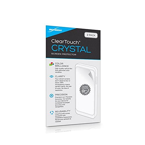 BoxWave Screen Protector Compatible with Kenwood DMX908S - ClearTouch Crystal (2-Pack), HD Film Skin - Shields from Scratches
