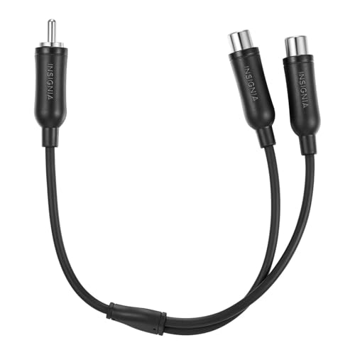 INSIGNIA Premium Audio Cables & Components – High-Fidelity Sound, Durable Materials, Compatible with Home Theater, Studio & Hi-Fi Systems (6 ft. Male to 2-Female Cable Splitter) - color: Male to 2-Female Cable Splitter, size: One Size