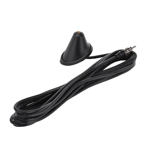 Eightwood Universal AM FM Car Radio Rubber Antenna 7in with Mounting Base - color: antenna mast+base