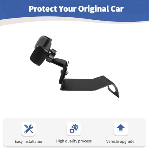 RT-TCZ for Jeep JK Multi-Function Phone Holder, JKU Radio Holder Walkies Talkie Mount Bracket for Jeep Wrangler JK JKU 2007 2008 2009 2010 Black Gray Accessories - color: Black 07-10